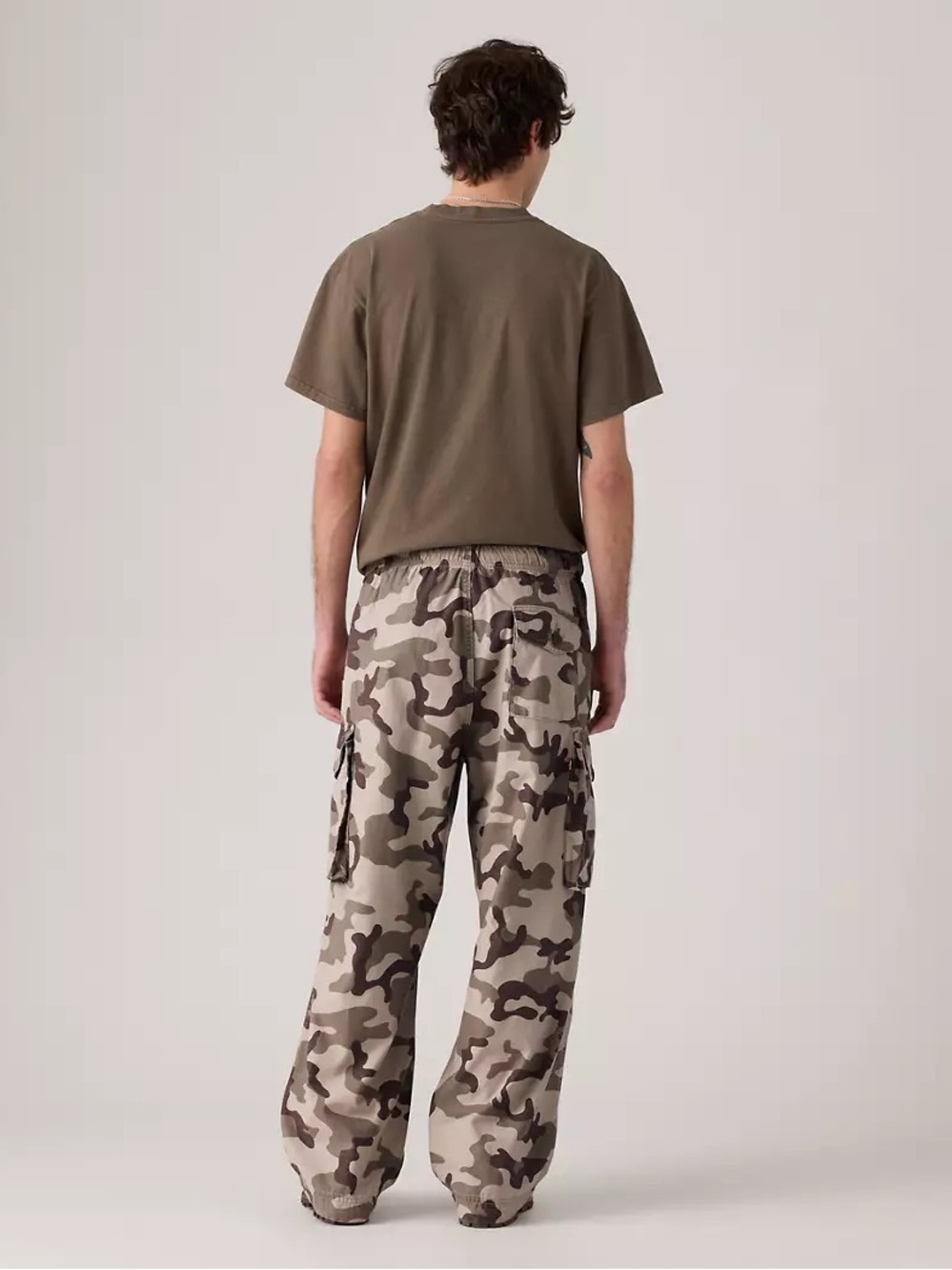 Levi's Beige & Olive Camo Cargo Pants - Picture 4 of 5